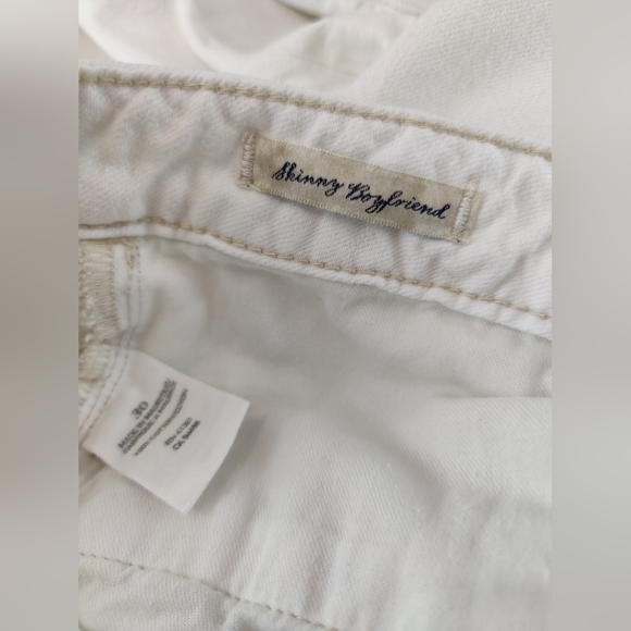 Ralph Lauren Denim Supply Distressed White Mid Rise Jeans Size 30 NWOT - Picture 6 of 7